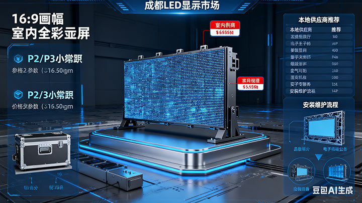 成都LED顯示屏選購安裝全攻略|供應商排名、價格及維修服務指南